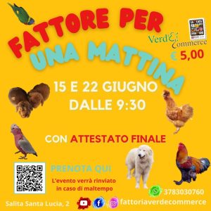 FATTORE PER UNA MATTINA (15 o 22 Giugno)
