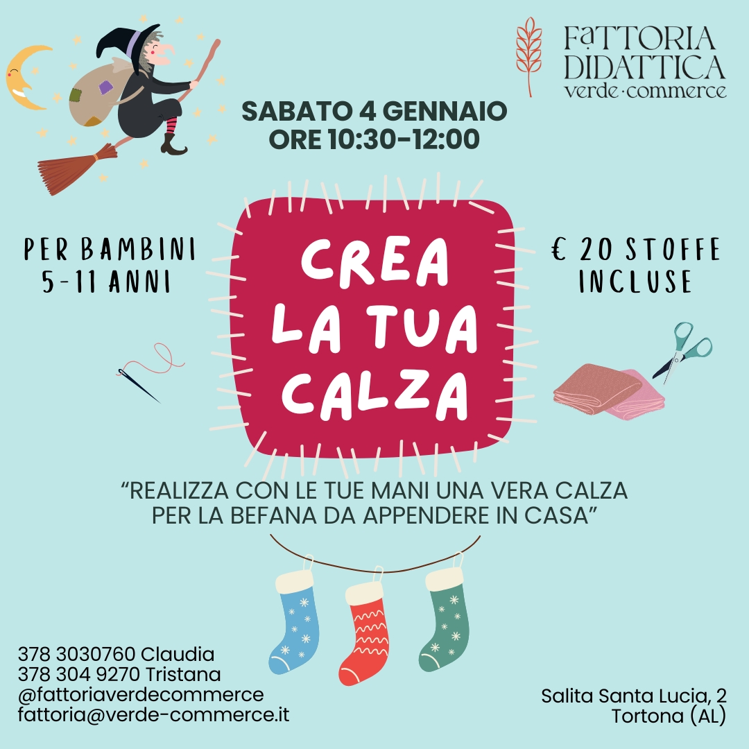 4 gennaio - CREA LA TUA CALZA