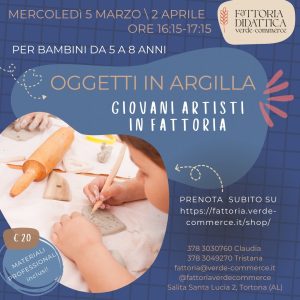 5 Marzo | 2 Aprile - GIOVANI ARTISTI IN FATTORIA