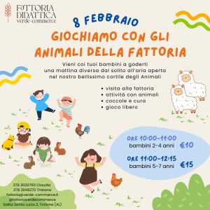 8 febbraio - GIOCHIAMO CON GLI ANIMALI DELLA FATTORIA