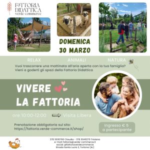 30 marzo - VIVERE LA FATTORIA