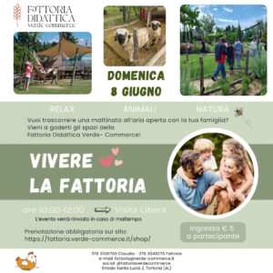 8 giugno - VIVERE LA FATTORIA