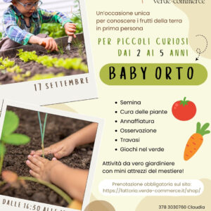 17 settembre - BABY ORTO