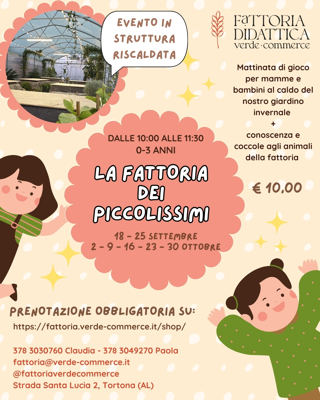 18-25 Settembre | 2-9-16-23-30 OttobreĀ - LA FATTORIA DEI PICCOLISSIMI