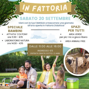 20 settembre - FAMILY DAY IN FATTORIA