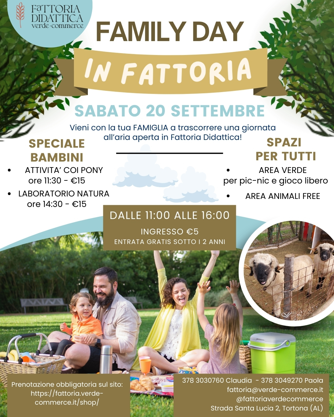 20 settembre - FAMILY DAY IN FATTORIA