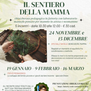 24 Novembre | 15 DICEMBRE - IL SENTIERO DELLA MAMMA
