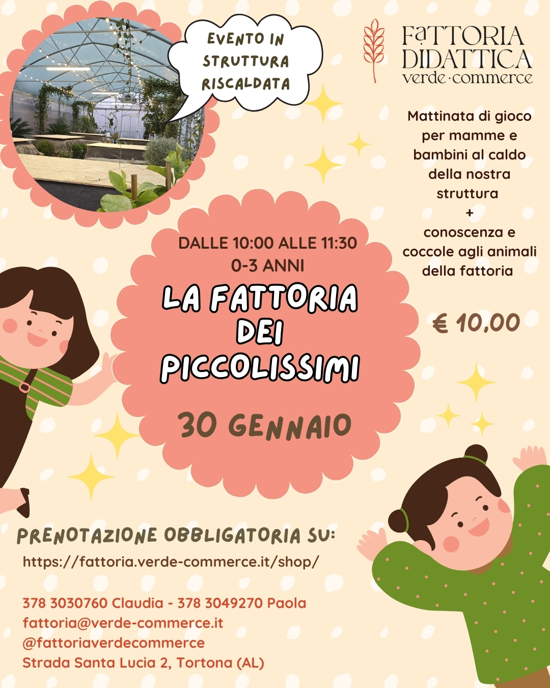 30 gennaio - LA FATTORIA DEI PICCOLISSIMI