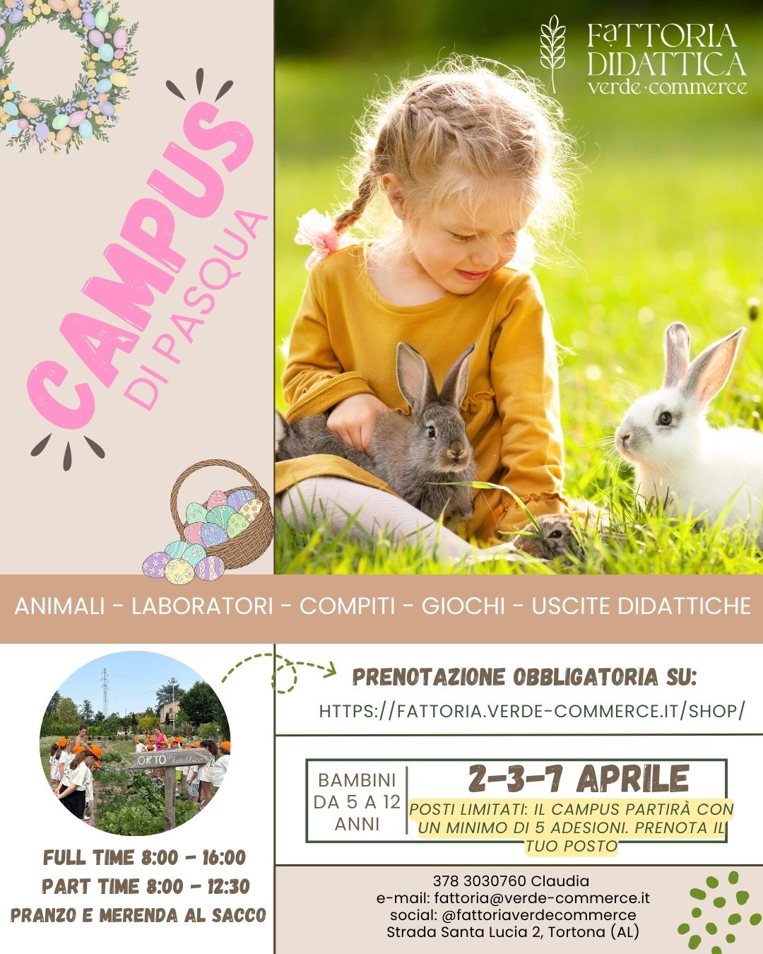 CAMPUS DI PASQUA ★ 2 - 3 - 7 aprile