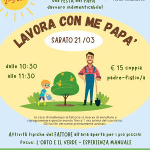21 marzo - LAVORA CON ME PAPA'