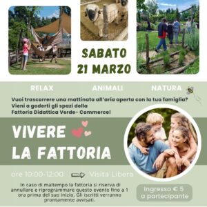 21 marzo - VIVERE LA FATTORIA