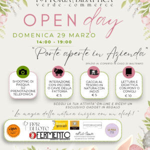 29 marzo - OPEN DAY "special: Porte aperte in azienda"